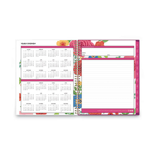 Mahalo Academic Year Create-your-own Cover Weekly/monthly Planner, Floral Artwork, 11 X 8.5, 12-month (july-june): 2022-2023