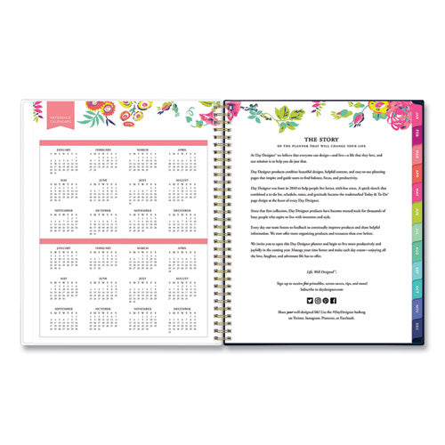 Day Designer Peyton Create-your-own Cover Weekly/monthly Planner, Floral Artwork, 11 X 8.5, Navy, 12-month (jan-dec): 2023