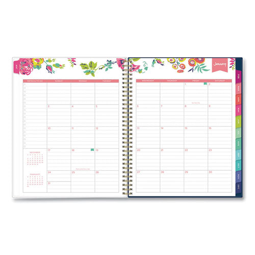 Day Designer Peyton Create-your-own Cover Weekly/monthly Planner, Floral Artwork, 11 X 8.5, Navy, 12-month (jan-dec): 2023