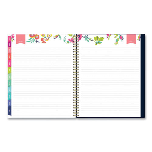 Day Designer Peyton Create-your-own Cover Weekly/monthly Planner, Floral Artwork, 11 X 8.5, Navy, 12-month (jan-dec): 2023