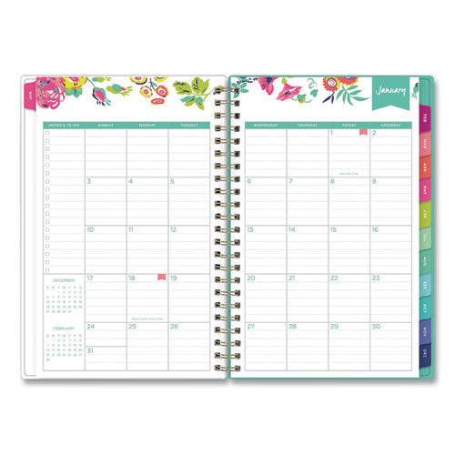 Day Designer Peyton Create-your-own Cover Weekly/monthly Planner, Floral Artwork, 8 X 5, White, 12-month (jan-dec): 2023