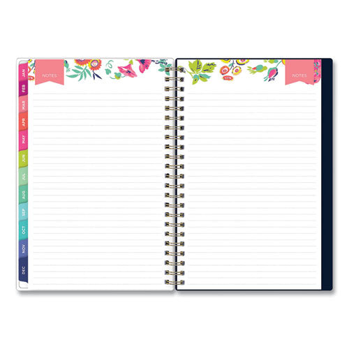 Day Designer Peyton Create-your-own Cover Weekly/monthly Planner, Floral Artwork, 8 X 5, Navy Cover, 12-month (jan-dec): 2023
