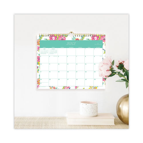 Day Designer Peyton Academic Wall Calendar, Floral Artwork, 11 X 8.75, White Sheets, 12-month (july-june): 2022-2023