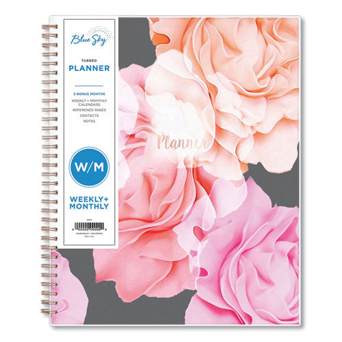 Joselyn Weekly/monthly Planner, Joselyn Floral Artwork, 11 X 8.5, Pink/peach/black Cover, 12-month (jan To Dec): 2023