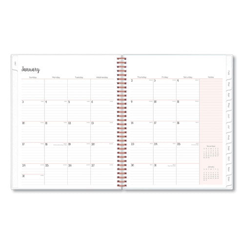 Joselyn Weekly/monthly Planner, Joselyn Floral Artwork, 11 X 8.5, Pink/peach/black Cover, 12-month (jan To Dec): 2023