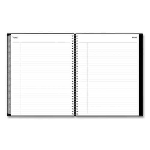 Enterprise Weekly/monthly Planner, Enterprise Formatting, 11 X 8.5, Black Cover, 12-month (jan To Dec): 2024