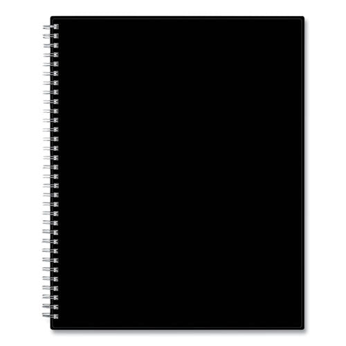 Solid Black Teacher's Weekly/monthly Lesson Planner, Two-page Spread (nine Classes), 11 X 8.5, Black Cover, 2022 To 2023