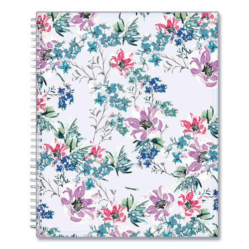 Laila Create-your-own Cover Weekly/monthly Planner, Wildflower Artwork, 11 X 8.5, Purple/blue/pink, 12-month (jan-dec): 2024