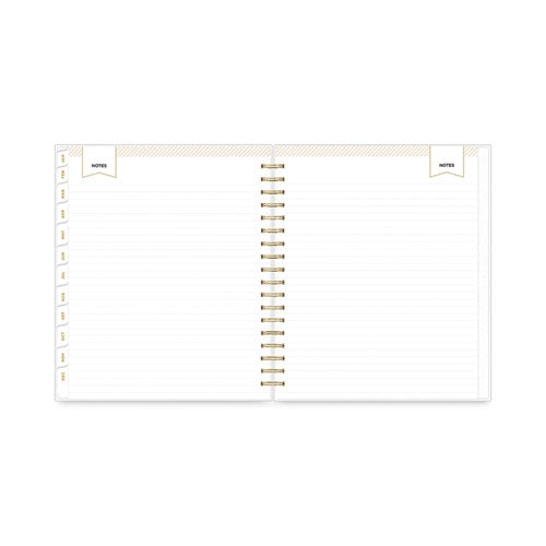 Day Designer Daily/monthly Frosted Planner, Rugby Stripe Artwork, 10x8, Black/white Cover, 12-month (july To June): 2022-2023