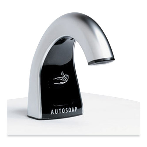 Automatic Liquid Soap Dispenser, 17 Oz/54 Oz, 5.25 X 8.63 X 17.68, Chrome