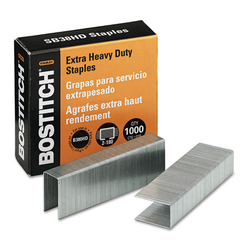 Heavy-duty Premium Staples, 0.38" Leg, 0.5" Crown, Steel, 5,000/box