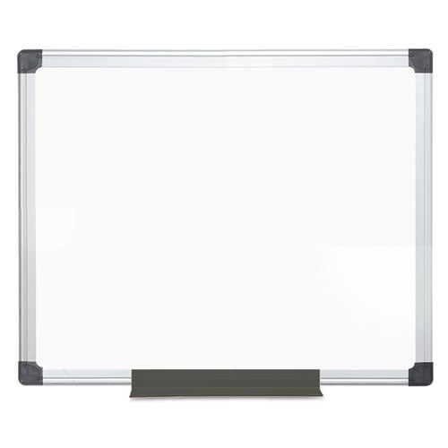 Porcelain Value Dry Erase Board, 24 X 36, White Surface, Silver Aluminum Frame