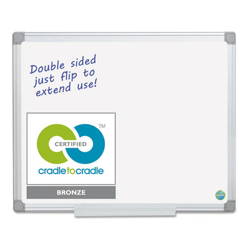 Earth Silver Easy-clean Dry Erase Board, 36 X 24, White Surface, Silver Aluminum Frame