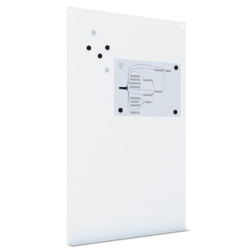 Magnetic Dry Erase Tile Board, 38.5 X 58, White Surface