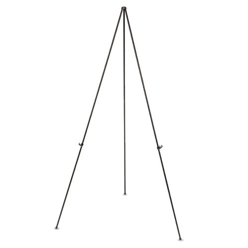 Instant Easel, 61.5" High, Black, Steel, Heavy-duty