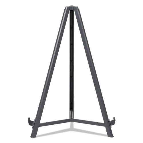 Quantum Heavy Duty Display Easel, 35.62" To 61.22" High, Plastic, Black