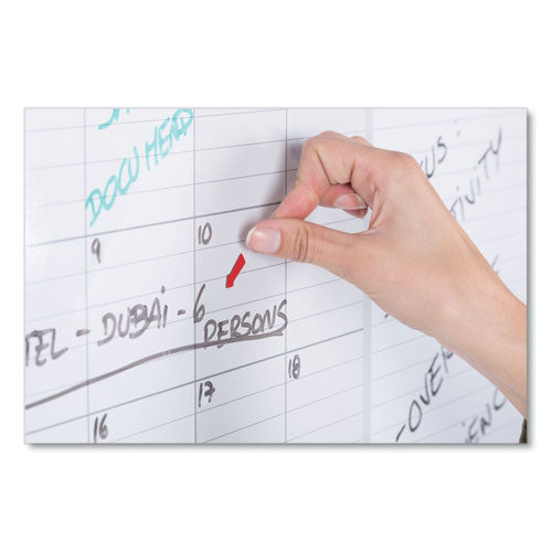 Magnetic Dry Erase Calendar Board, One Month, 48 X 36, White Surface, Silver Aluminum Frame