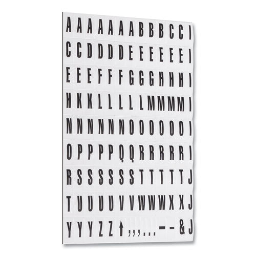 Interchangeable Magnetic Board Accessories, Letters, Black, 0,75"h