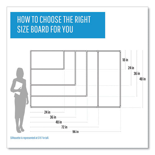 Ruled Magnetic Steel Dry Erase Planning Board, 48 X 36, White Surface, Silver Aluminum Frame