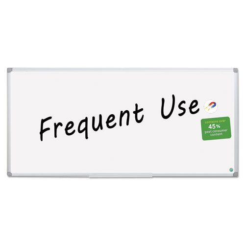 Earth Gold Ultra Magnetic Dry Erase Boards, 96 X 48, White Surface, Silver Aluminum Frame