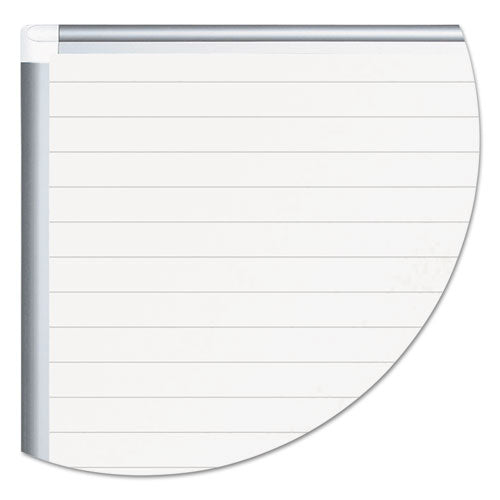 Ruled Magnetic Steel Dry Erase Planning Board, 72 X 48, White Surface, Silver Aluminum Frame