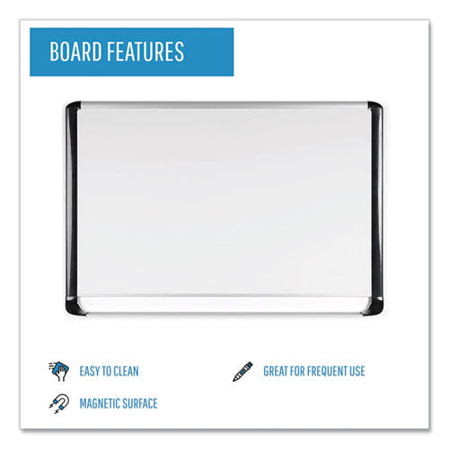 Gold Ultra Magnetic Dry Erase Boards, 48 X 36, White Surface, Black Aluminum Frame