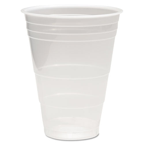 Translucent Plastic Cold Cups, 14 Oz, Polypropylene, 20 Cups/sleeve, 50 Sleeves/carton