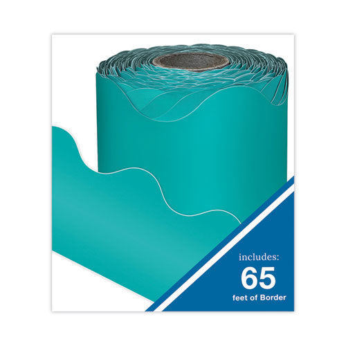 Rolled Scalloped Borders, 2.25" X 65 Ft, Teal