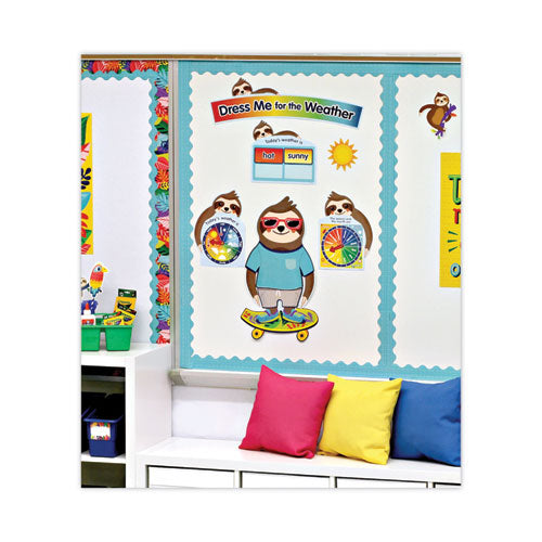 Curriculum Bulletin Board Set, Dress Me For The Weather, 54 Pieces