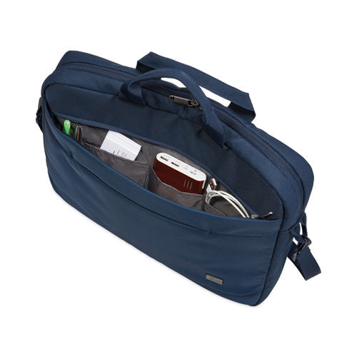 Advantage Laptop Attache, Fits Devices Up To 14", Polyester, 14.6 X 2.8 X 13, Dark Blue