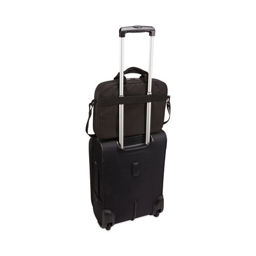 Advantage Laptop Attache, Fits Devices Up To 15.6", Polyester, 16.1 X 2.8 X 13.8, Black