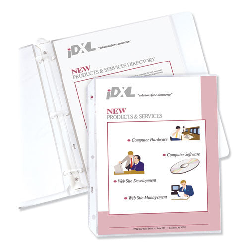 Standard Weight Polypropylene Sheet Protectors, Non-glare, 2", 11 X 8.5, 100/box