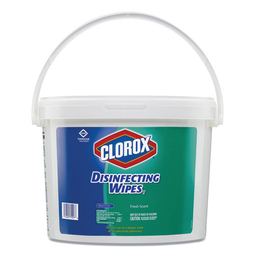 Disinfecting Wipes, 1-ply, 7 X 7.75, Crisp Lemon, White, 75/canister, 6 Canisters/carton