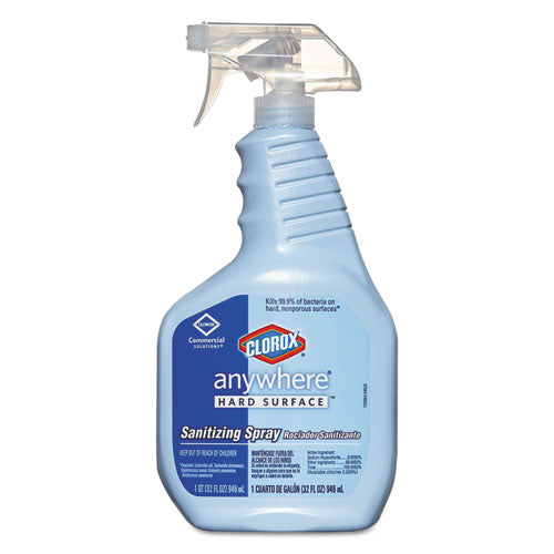 Anywhere Hard Surface Sanitizing Spray, 32 Oz Spray Bottle, 12/carton