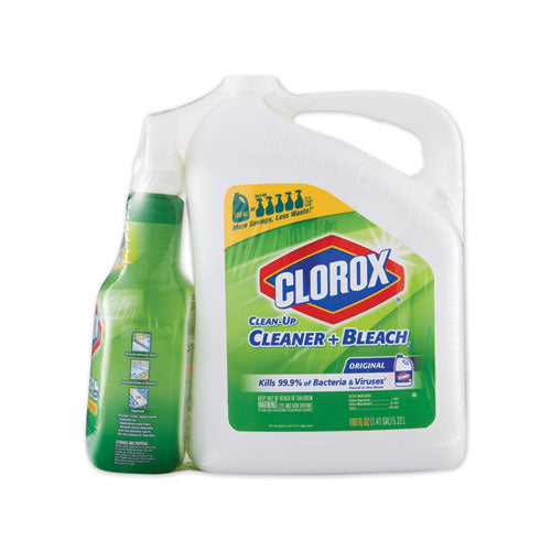 Clean-up Cleaner + Bleach, 32 Oz Spray Bottle, Fresh Scent, 9/carton