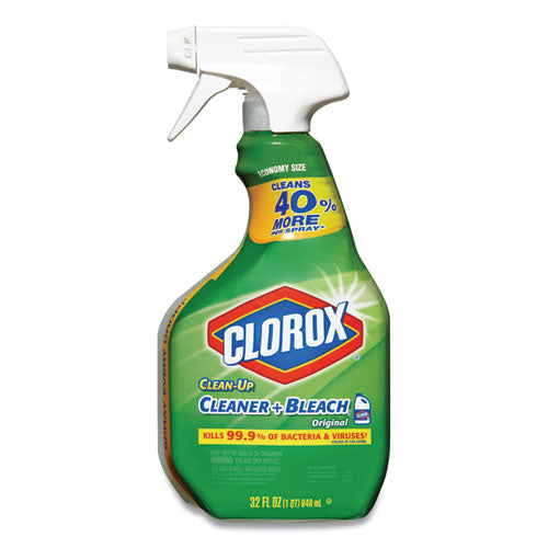 Clean-up Cleaner + Bleach, 32 Oz Spray Bottle, Fresh Scent, 9/carton