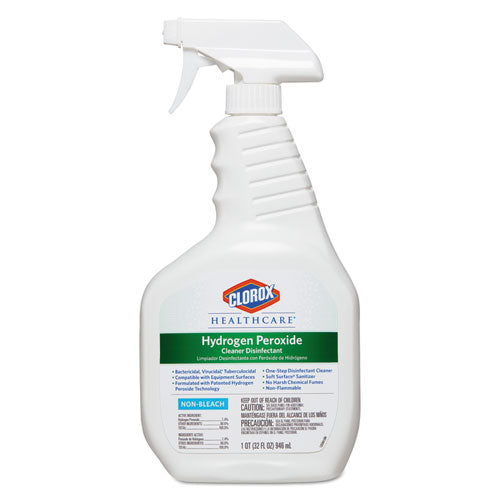 Hydrogen-peroxide Cleaner/disinfectant, 32 Oz Spray Bottle, 9/carton