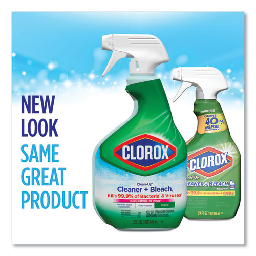 Clean-up Cleaner + Bleach, Original, 32 Oz Spray Bottle, 9/carton