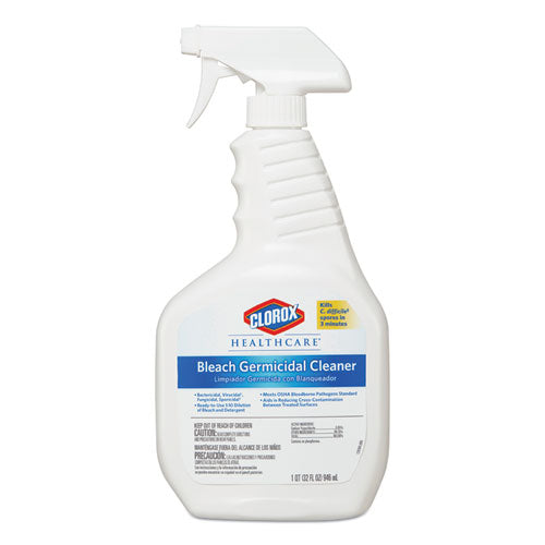 Bleach Germicidal Cleaner, 32 Oz Spray Bottle, 6/carton