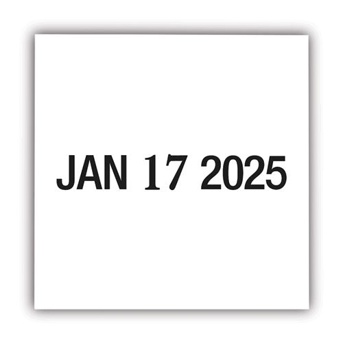 Self-inking Heavy-duty Line Dater With Microban, 1.25 X 0.63, Black