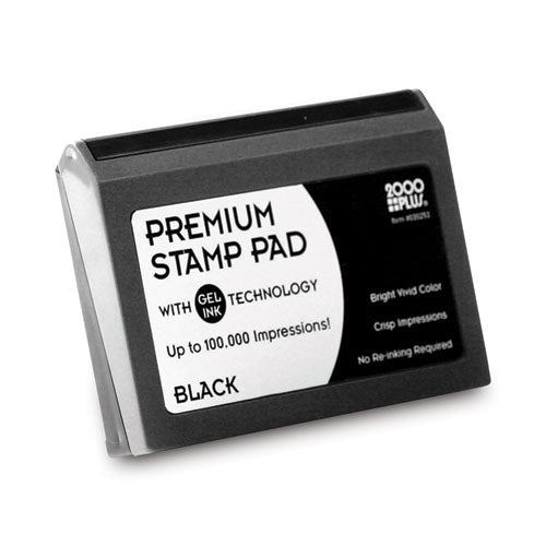 Microgel Stamp Pad For 2000 Plus, 6.17" X 3.13", Black