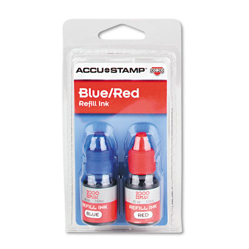 Accu-stamp Gel Ink Refill, 0.35 Oz Bottle, Red