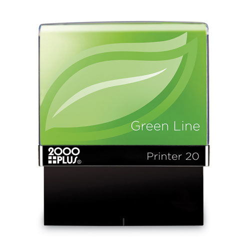 Green Line Message Stamp, Received, 1.5 X 0.56, Red