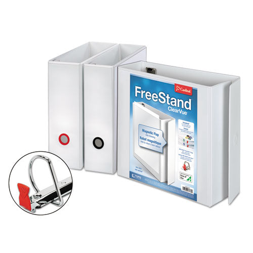 Freestand Easy Open Locking Slant-d Ring Binder, 3 Rings, 2" Capacity, 11 X 8.5, White