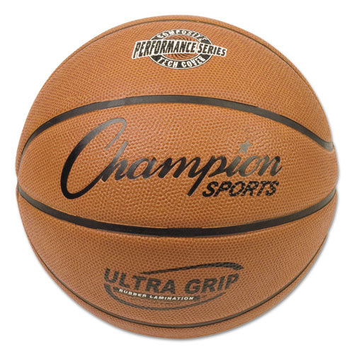 Rubber Sports Ball, For Basketball, No. 6, Intermediate Size, Orange
