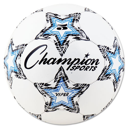 Viper Soccer Ball, No. 3 Size, 7.25" To 7.5" Diameter, White