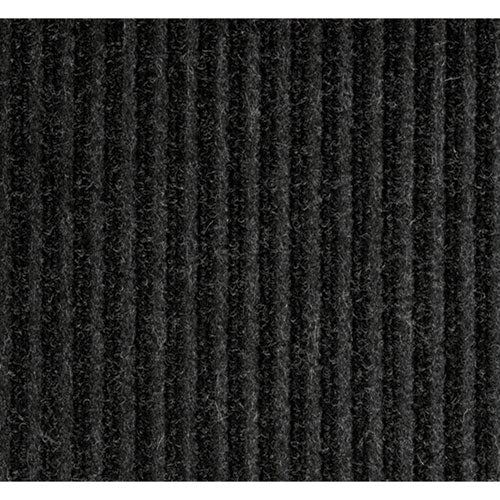 Needle-rib Wiper/scraper Mat, Rectangular, Charcoal Gray Ribbed Surface, 36" X 10 Ft