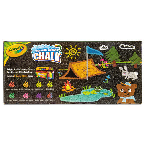 Ultimate Sidewalk Chalk, 4" X 0.5" Diameter, 60 Assorted Colors, 64/set