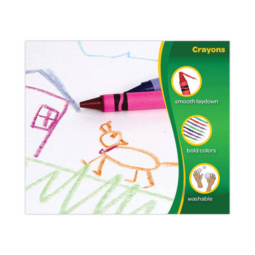 Classic Color Crayons, Peggable Retail Pack, 16 Colors/pack