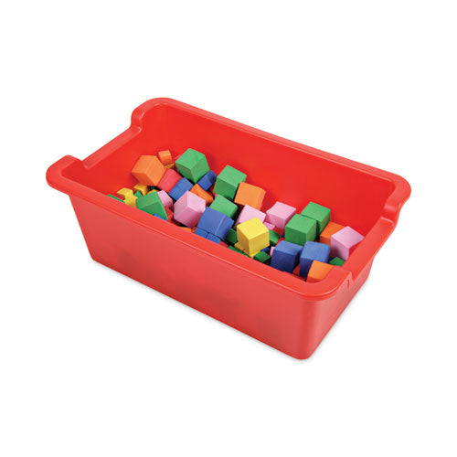 Antimicrobial Rectangle Storage Bin, Red